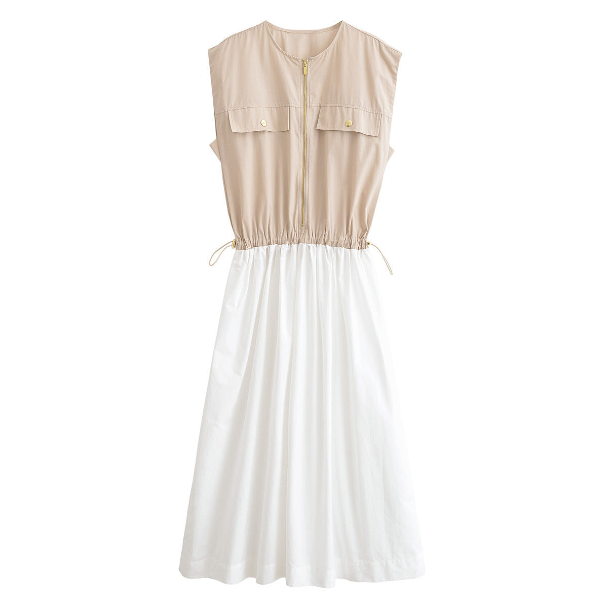 New white waist short dress design temperament long sleeve slim mini skirt